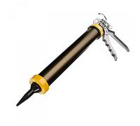 uxcell Pistolet à calfeutrer manuel à saucisses, cartouche de mastic en acier inoxydable, applicateur de tube de mastic 600 ml, rapport de poussée 12:1 avec embouts cônes, champagne