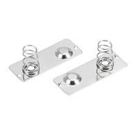 Uxcell Plaque de Contact à Ressort pour Batterie Positif vers négatif 20Pcs AA 29x11mm