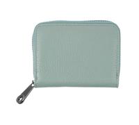 uxcell Porte-cartes de crédit, petit portefeuille accordéon avec fermeture éclair bloquant les RFID, organiseur sécurisé pour cartes d'identité, bleu, 4.13" x 3.35" x 0.98", Moderne