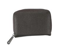 uxcell Porte-cartes de crédit, portefeuille accordéon avec fermeture éclair multifonction anti-RFID, organiseur sécurisé pour cartes d'identité, café, 4.13" x 3.35" x 0.98", Moderne
