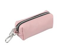 uxcell Porte-monnaie en cuir, porte-clés de voiture en cuir, porte-monnaie, petite pochette avec porte-clés pour homme et femme, rose, Classique