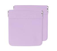 uxcell Porte-monnaie pour femme, petite pochette de rangement, sac de maquillage portable pour sac à main, violet, 3"x3", Porte-monnaie pour femme