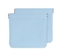 uxcell Porte-monnaie pour femme, petite pochette de rangement, sac de maquillage portable pour sac à main, bleu ciel, 5"x5", Porte-monnaie pour femme
