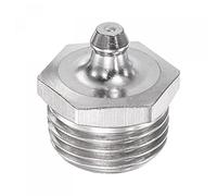 uxcell Raccord à graisse droit en acier inoxydable G1/2 - Accessoires de raccord de graisse hydraulique