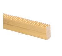 uxcell Râtelier de vitesse en laiton, module 0,5, 100 mm x 10 mm x 5 mm, racks linéaires droits très résistants pour machines automobiles