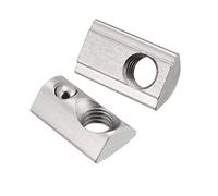 uxcell Roll-In Ressort T Écrou, boule de rouleau élastique Écrous pour profil Aluminium Extrusion, 4 pcs 40-M8