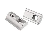 uxcell Roll-In Ressort T Écrou, boule de rouleau élastique Écrous pour série Profil Aluminium Extrusion, 12 Pcs 40-M6,12 pcs