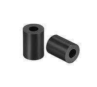 uxcell Rondelles d'espacement rondes en nylon 3,2 mm ID 7 mm OD 8 mm Hauteur pour vis M3 Noir 100 pièces