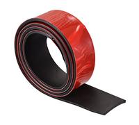 uxcell Rouleaux de feuilles de caoutchouc adhésives de 1,6 cm de haut x 3,1 cm de large x 100 cm de long, bandes en caoutchouc solides à dos en néoprène pour joint d'étanchéité, rembourrage d'étanchéité, tapis de vibration