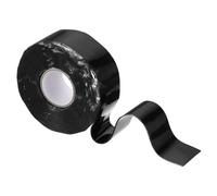 uxcell Ruban adhésif en silicone auto-fusible, 2,5 cm x 3 m, étanche, pour poignées de réparation de tuyaux de plomberie, noir (0,5 mm d'épaisseur)