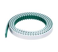 uxcell S5M Courroie de distribution à extrémité ouverte, 10 mm de large x 1 m de long, pas de 5 mm de long, fils d'acier à l'intérieur de la courroie synchrone et enveloppés avec un chiffon vert en