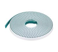 uxcell S5M Courroie de distribution à extrémité ouverte, 10 mm de large x 4 m de long, pas de 5 mm de long, fils d'acier à l'intérieur de la courroie synchrone et enveloppés avec un chiffon vert en