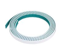 uxcell S5M Courroie de distribution à extrémité ouverte, 12 mm de large x 2 m de long, pas de 5 mm de long, fils d'acier à l'intérieur de la courroie synchrone et enveloppés avec un chiffon vert en