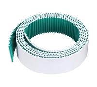 uxcell S5M Courroie de distribution à extrémité ouverte, 40 mm de large x 2 m de long, pas de 5 mm de long, fils d'acier à l'intérieur de la courroie synchrone et enveloppés avec un chiffon vert en