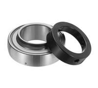 uxcell SA212 Roulement d'insertion sphérique en acier chromé (GCR15) avec collier de verrouillage excentrique (sans entretien)