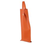 uxcell Sac fourre-tout pour vin, 1 sac de transport de vin en cuir pour bouteille de champagne pour anniversaire, mariage, pique-nique, fête, orange