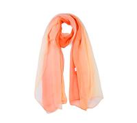 Uxcell sourcing map Long Chiffon Poids léger Pente Couleur Écharpe Femmes Orange Taille unique
