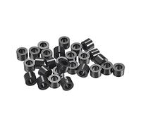 uxcell Sourcingmap Lot de 100 entretoises rondes en plastique ABS pour imprimante 3D TV Montage mural Prise électrique Noir 4,2 mm Diamètre extérieur 7 mm Longueur 5 mm