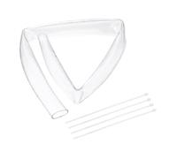 uxcell Tuyau d'eau flexible en PVC transparent, 38 mm de diamètre intérieur x 44 mm de diamètre extérieur - 1 m de long - Tuyau d'eau en plastique léger avec attaches à glissière pour aquaponie, tuyau