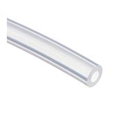 Uxcell Tuyau flexible en caoutchouc de silicone translucide Groupe 2 6.4mmX11.4mm claire