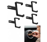 UXEWKL Clip Diffuseur Parfum Voiture, 4 Pièces Support Ventilation Non-Slip Compatible Style Rituals, Verrouillage Sécurité sur Grille pour Stabilité et Zéro Fuite lors de Trajets Sinueux