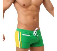 UXH Maillot de bain push-up rembourré pour homme avec poche rembourrée et short de plage, vert, Medium