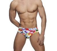 UXH Slip de bain rembourré push-up pour homme, blanc, Large