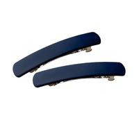 UxicRuya 2 Morceaux de Sauts de Cheveux Français, Des Barrettes de Cheveux Rectangulaires pour Les Femmes, Bleu