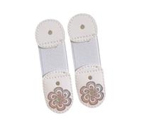 UxicRuya 2 Sangles de Dentelle de Patinage sur Glace pour Accessoires de Protection de Démarrage 10cmx3cm Bands élastiques pour Femmes, Blanc