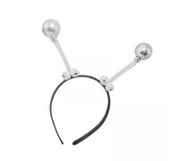 UxicRuya 3x Serre-tête Alien avec Grosses Boules de Paillettes, Bandeau D'antenne Mignon, Cerceau pour Cheveux pour Fête à Thème Spatial, Nouvel An