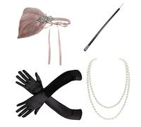 UxicRuya Bandeau Élégant des Années Folles, Accessoires de Luxe pour Soirées Costumées