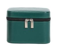 UxicRuya Boîte de Rangement pour Bracelets Coffret de Support D'Affichage Contenant pour Bagues en Cuir PU Convient pour Un Usage Personnel Les, Vert 16x12x11cm