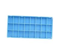 UxicRuya Boîte de Rangement pour Pièces de Montre Coffret Organiseur à Tiroir Compartiments Couvercle en PP Adaptée à la Réparation Ateliers Utilisation, 24 Grilles