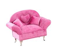 UxicRuya Canapé-lit, Accessoires de Poupée à L'échelle 1/6, Boîte à Bijoux pour Dames, Coussin de Canapé à L'échelle 1/6 pour Commode, Décoration de Placard,