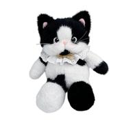 UxicRuya Cat Mignon en Peluche Sac à Dos Animal Sac Chat en Peluche Confortable Knapsack Travel Day Pack for Women Kids Teens Girls Party, Noir Blanc