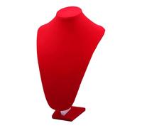UxicRuya Collier Présentoir Buste Support Exposition en Forme V Mannequin de Présentation en Velours Doux Organisateur de Chaînes et Pendentifs pour Boutique A, 35cmx22cm