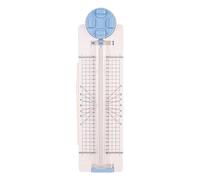UxicRuya Coupe-papier Multifonctionnel 4 En 1 Massicot à Découpe Droite Ondulée Pointillée Rainure Outil de Scrapbooking Règle Coulissante Structure En PP pour, Bleu