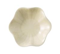 UxicRuya Coupelle à Bijoux Repose-cuillère Bol à Clés Plat à Babioles Porte-Anneaux Multifonctionnelle en Céramique Adaptée Au Rangement sur Une Commode et Un, Jaune