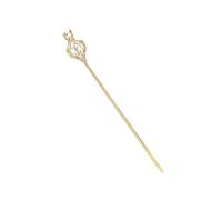 UxicRuya Couronne Sceptre Pageant Reine pour Fête Déguisements, Or, 50cmx8cm