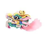 UxicRuya Dragon En Papier, Matériel de Bricolage, Matériaux de Bricolage, Ornement, Jouet pour Enfants, Pratique, Beaux Accessoires pour Mariages, Fêtes de Pri, Rose
