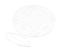 UxicRuya Gabarit de Matelassage en Cercle Servant Au Patchwork Coupe de Patrons Règle Acrylique Outil Manuel Réutilisable Adapté à La Création de, 8 Pouces