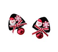 UxicRuya Lot de 2 pinces à cheveux de Noël pour déguisement de fête, jeu de rôle, anniversaire, Le Père Noël