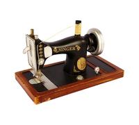 UxicRuya Machine à Coudre Vintage Modèle Décoration Étagère Antique Sculpture Tinplate Ornement Objet de Collection Figurine Statut Rétro de Bureau Adaptée à L, Style C