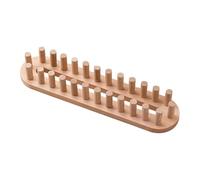 UxicRuya Mini Métier à Tisser Bois pour Plaid Chunky Cadre en Bois pour Tricotage Main sans Aiguille Facilité D'Assemblage Convient Aux Loisirs Créatifs Détent, 2 Volets