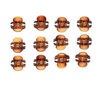 UxicRuya Mini Pinces à Cheveux pour Femmes et Filles, Paquet de 12, Petites épingles à Cheveux, Outils de Coiffure, marron