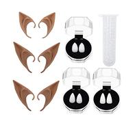 UxicRuya Oreille D'elfe, Accessoires D'oreilles D'halloween, Accessoires de Costume de Gobelin, Accessoires de Maquillage D'elfe D'halloween, Accessoires D, café