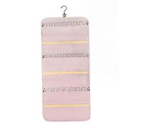 UxicRuya Présentoir à Bijoux Mural Pliable, Support pour Boucles D'oreilles et Porte-bijoux, Présentoir à Bijoux Double Face, Rose