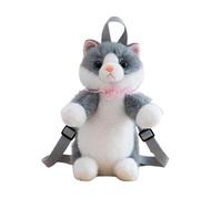 UxicRuya Sac à Dos Léger et Profilé pour Femme, à La Mode, avec Un Motif de Peluche, Gris