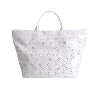 UxicRuya Sac de Plage étanche, Sac Hobo pour Le Shopping, Les études et Les Vacances, Blanc