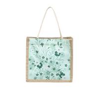 UxicRuya Sac Fourre-Tout pour Femmes, Sac sous Les Bras, Fourre-Tout de Portable, Sac à Bandoulière pour Le Travail, Les Loisirs, Les Déplacements, Prin, Vert avec Fermeture éclair